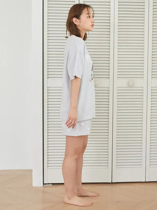 Women's Seal Jacquard Lounge Pullover & Shorts Set