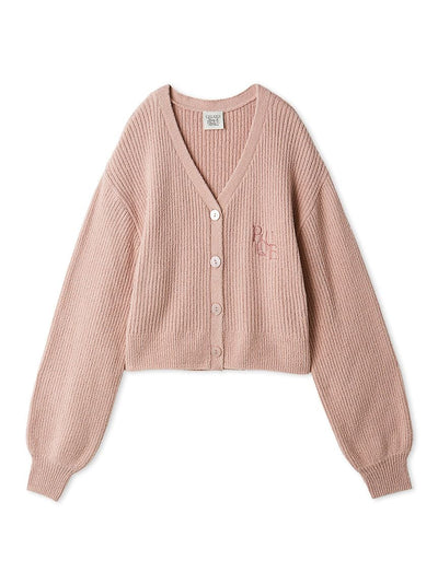 Ribbed Button Up Cardigan gelato pique