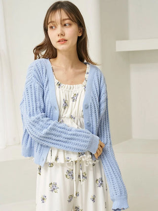 Airy Moco Crochet Cardigan