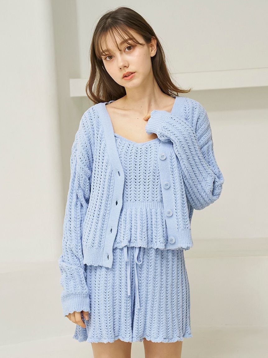 Airy Moco Crochet Cardigan