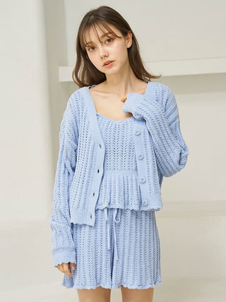 Airy Moco Crochet Cardigan