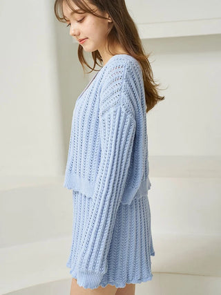Airy Moco Crochet Cardigan