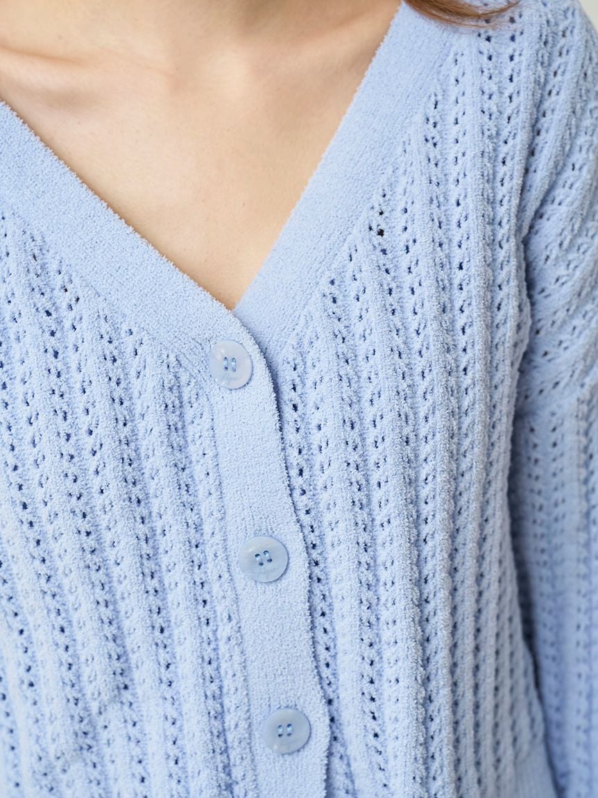 Airy Moco Crochet Cardigan