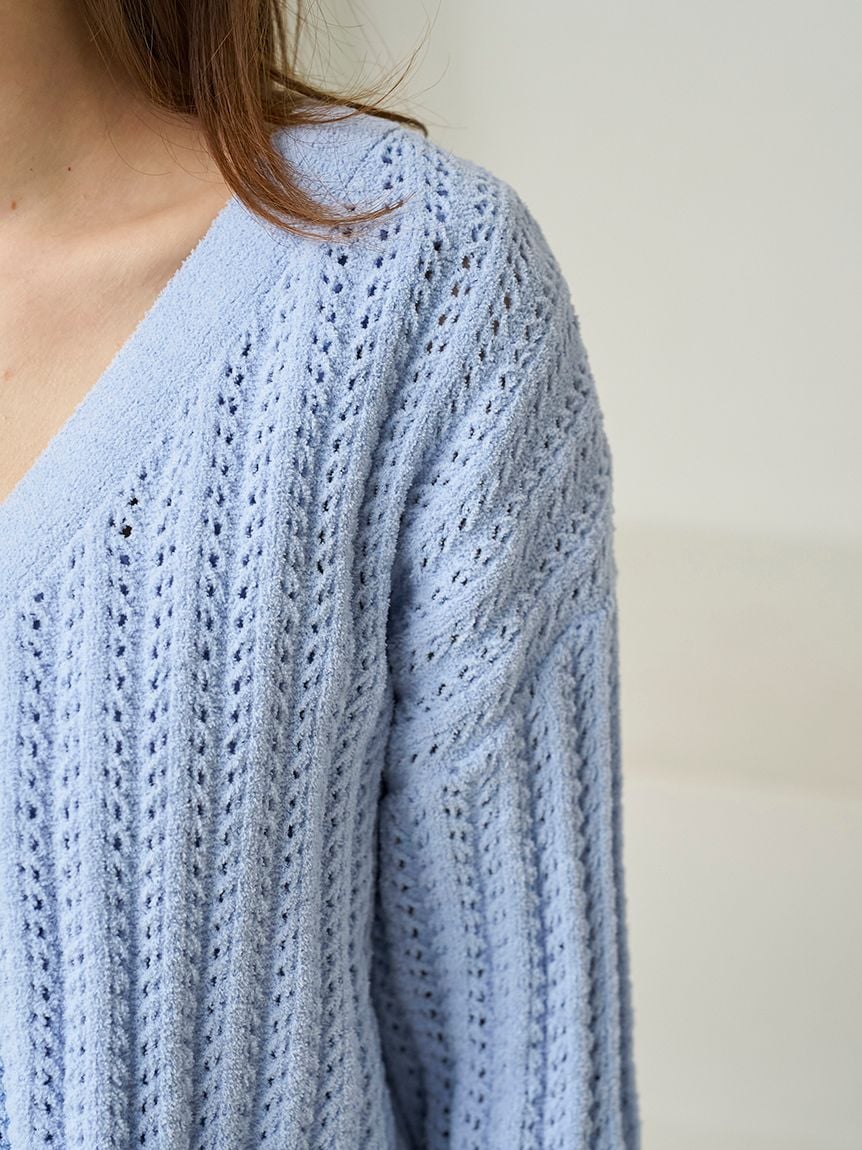 Airy Moco Crochet Cardigan