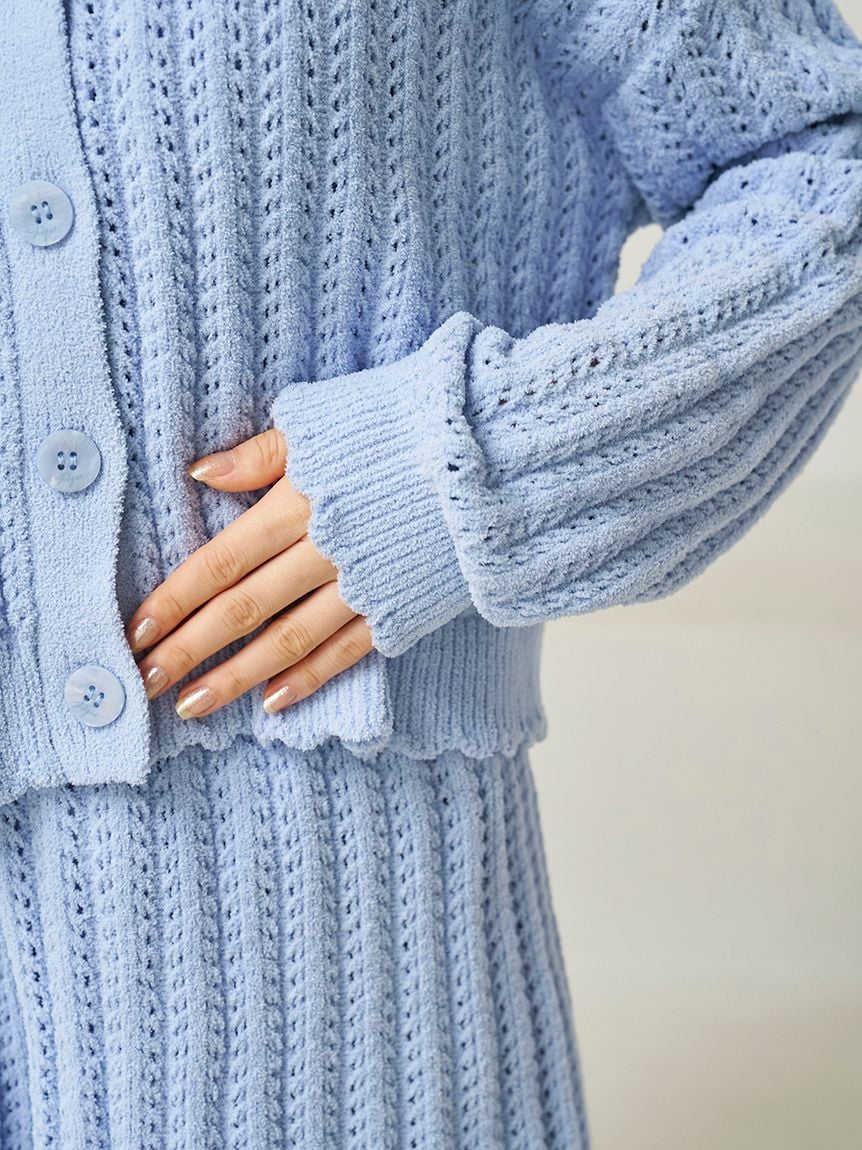 Airy Moco Crochet Cardigan