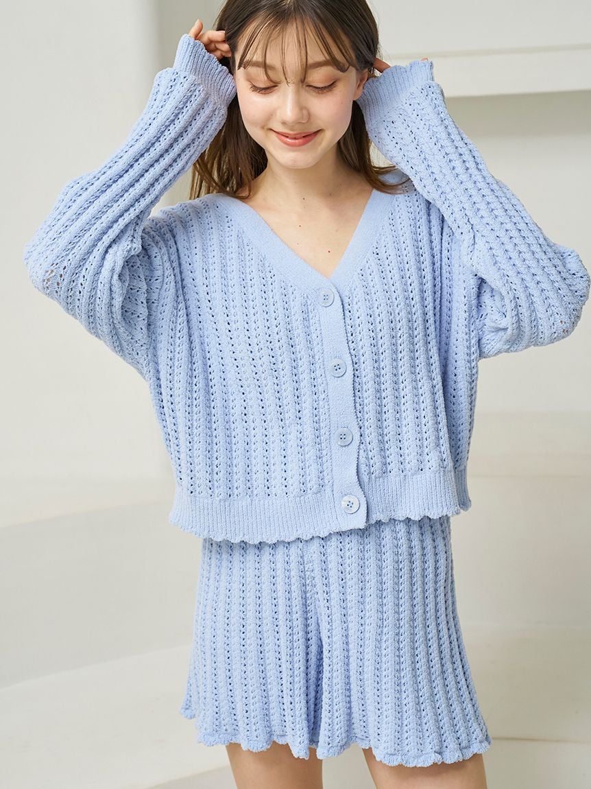 Airy Moco Crochet Cardigan