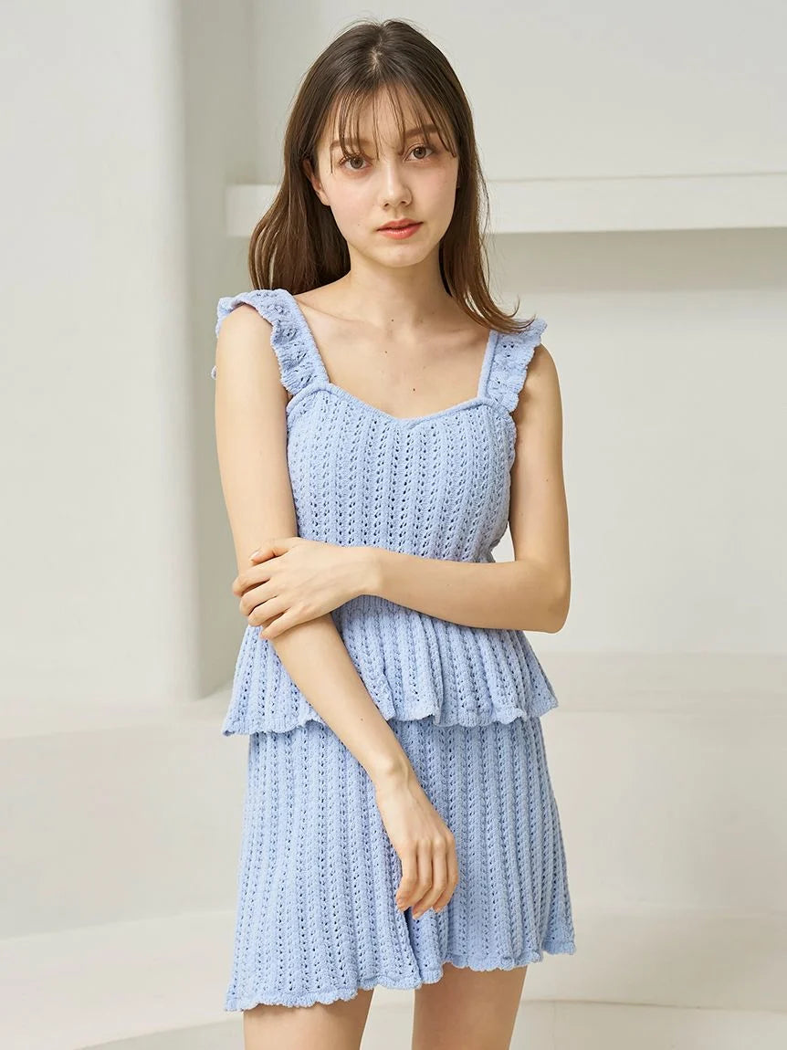 Airy Moco Crochet Tank Top