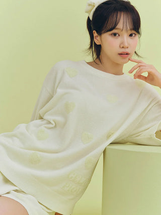 Heart Jacquard Pullover
