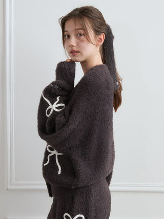 [HALLOWEEN] Ribbon Feather Cardigan