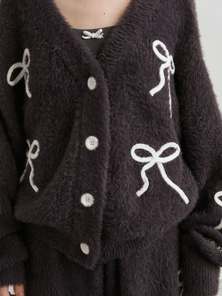 [HALLOWEEN] Ribbon Feather Cardigan