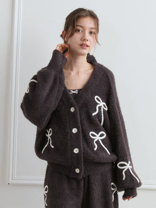 [HALLOWEEN] Ribbon Feather Cardigan