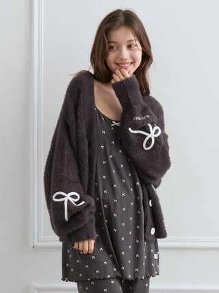 [HALLOWEEN] Ribbon Feather Cardigan