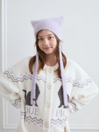 [HALLOWEEN] CAT Jacquard Collar Cardigan