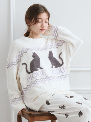 [HALLOWEEN] CAT Jacquard Pullover