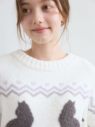 [HALLOWEEN] CAT Jacquard Pullover