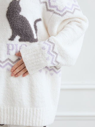 [HALLOWEEN] CAT Jacquard Pullover