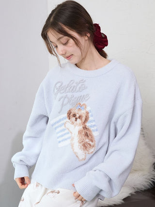 Shih Tzu Jacquard Pullover