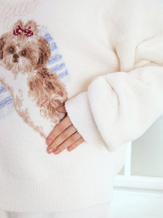 Shih Tzu Jacquard Pullover