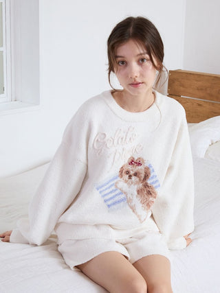 Shih Tzu Jacquard Pullover