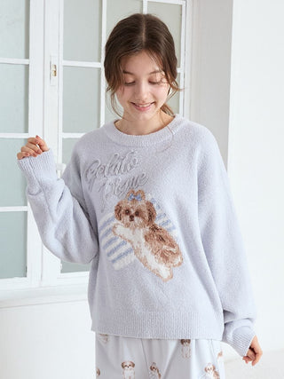 Shih Tzu Jacquard Pullover