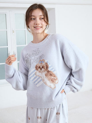 Shih Tzu Jacquard Pullover