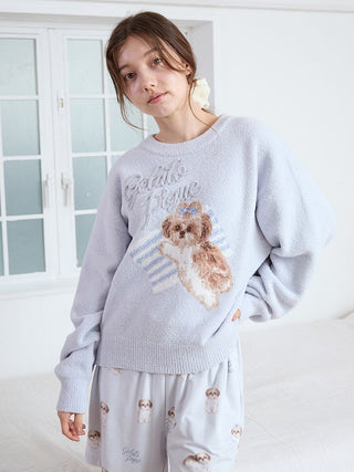 Shih Tzu Jacquard Pullover