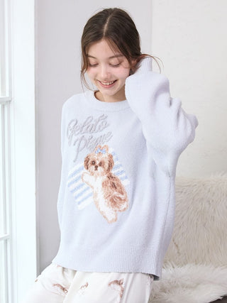Shih Tzu Jacquard Pullover