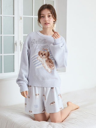 Shih Tzu Jacquard Pullover