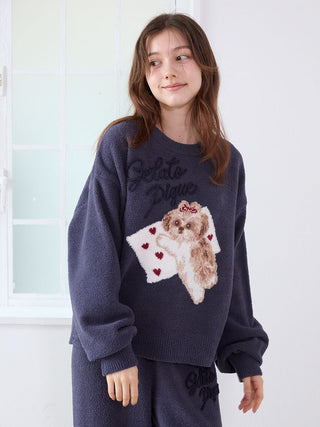 Shih Tzu Jacquard Pullover