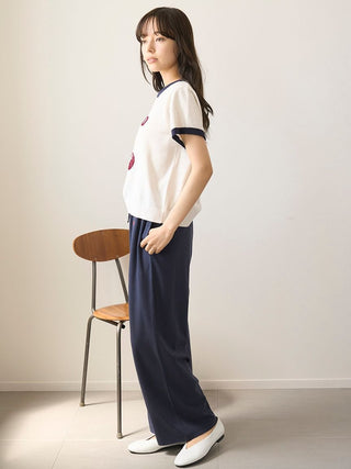 Airy Moco Variety Motif Jacquard Pullover