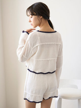 Crochet Knit Short Cardigan