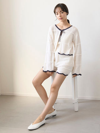 Crochet Knit Short Cardigan