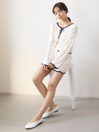 Crochet Knit Short Cardigan