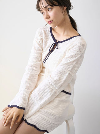 Crochet Knit Short Cardigan