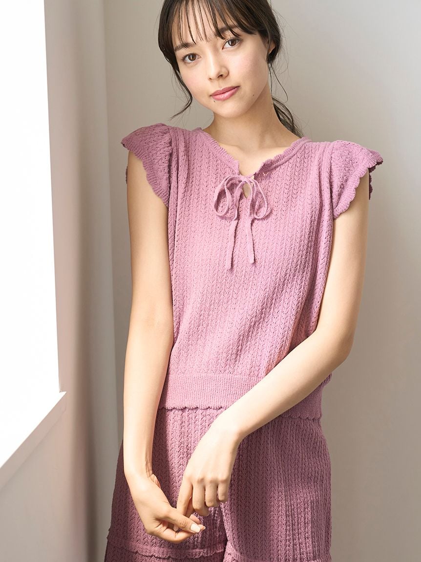 Crochet Knit Pullover