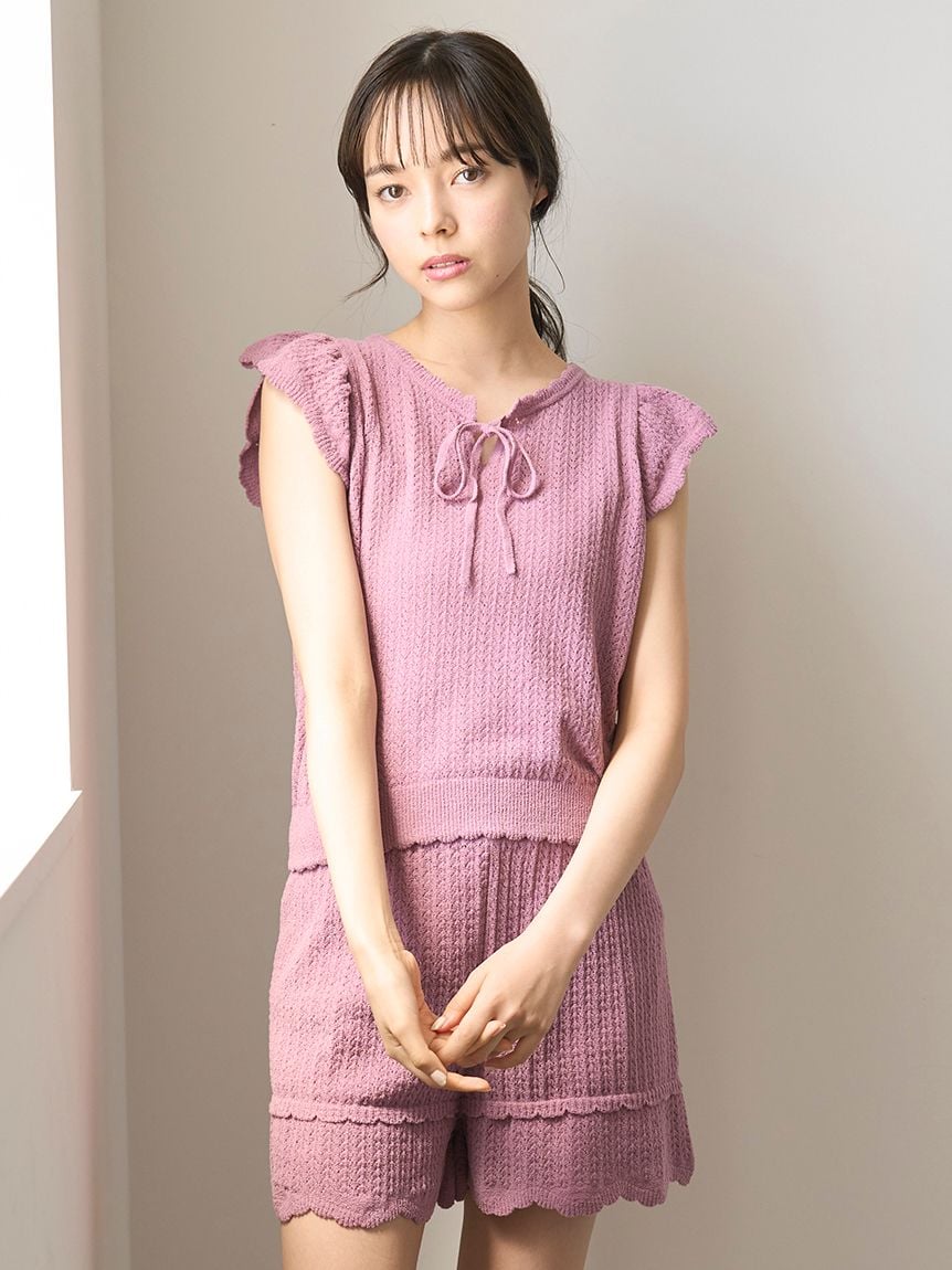 Crochet Knit Pullover