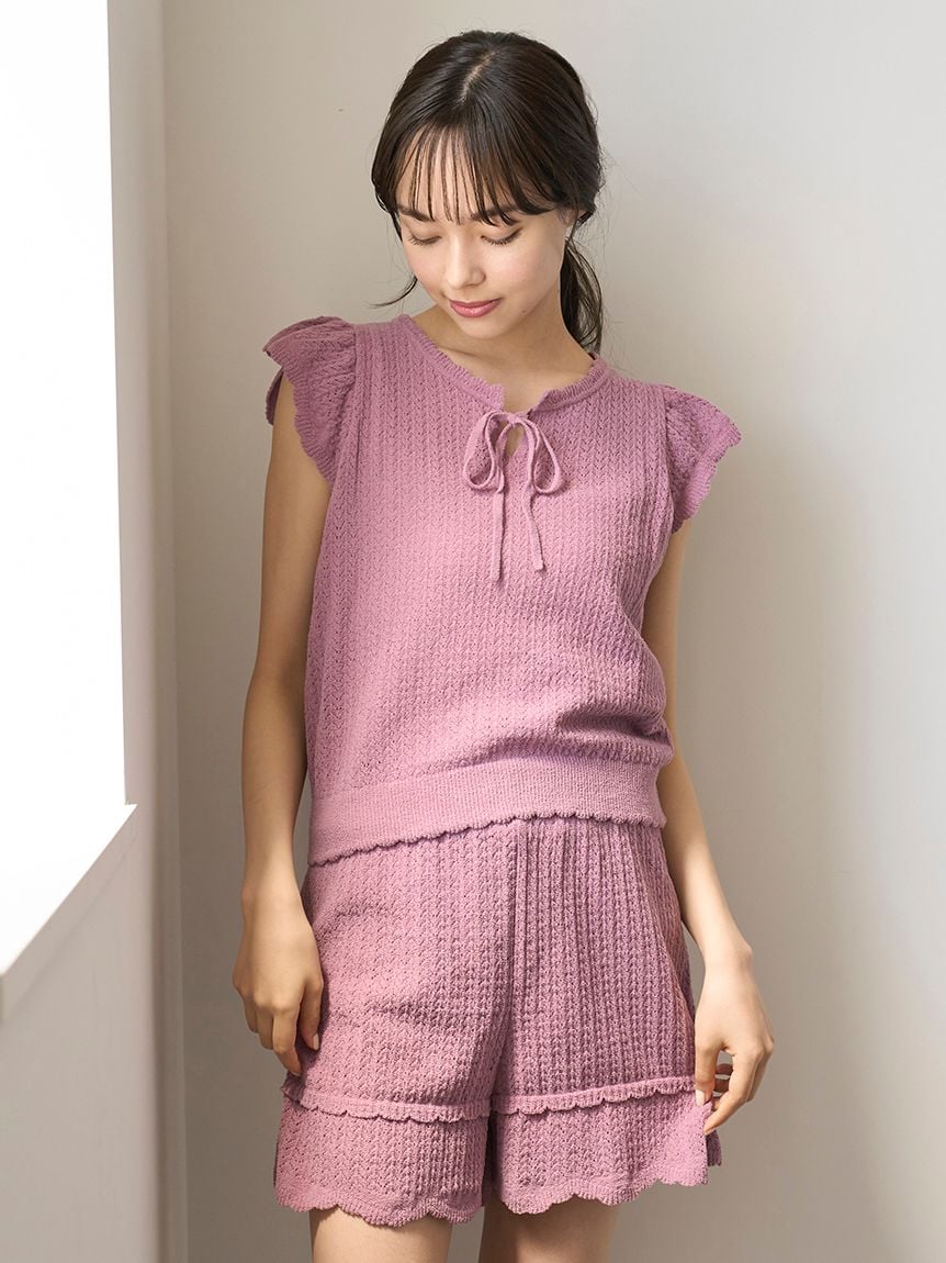 Crochet Knit Pullover