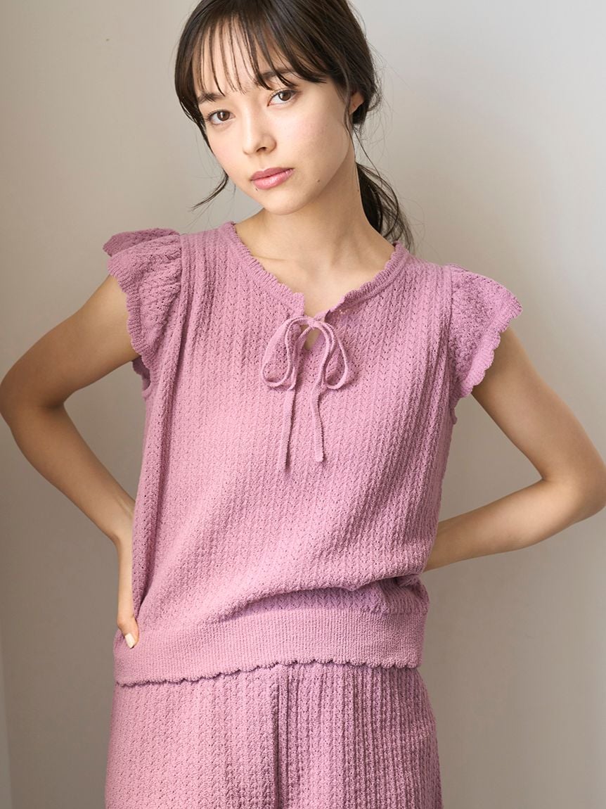 Crochet Knit Pullover