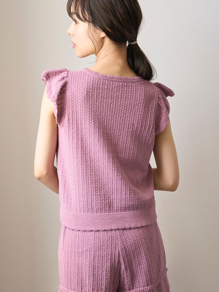 Crochet Knit Pullover