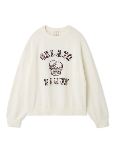 Traditional Ice Cream Logo Pullover gelato pique
