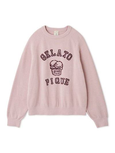 Traditional Ice Cream Logo Pullover gelato pique