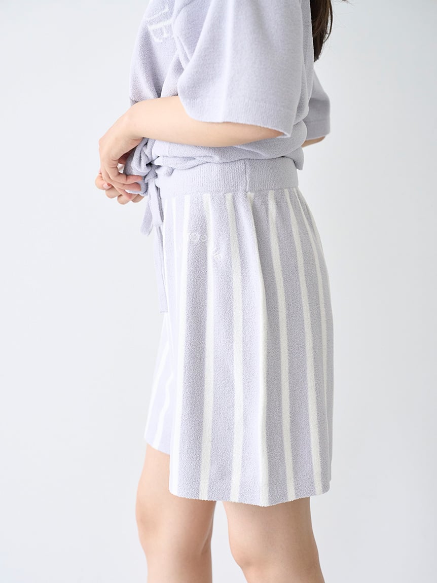 Schnauzer Airy Moco Jacquard Pullover & Shorts Set