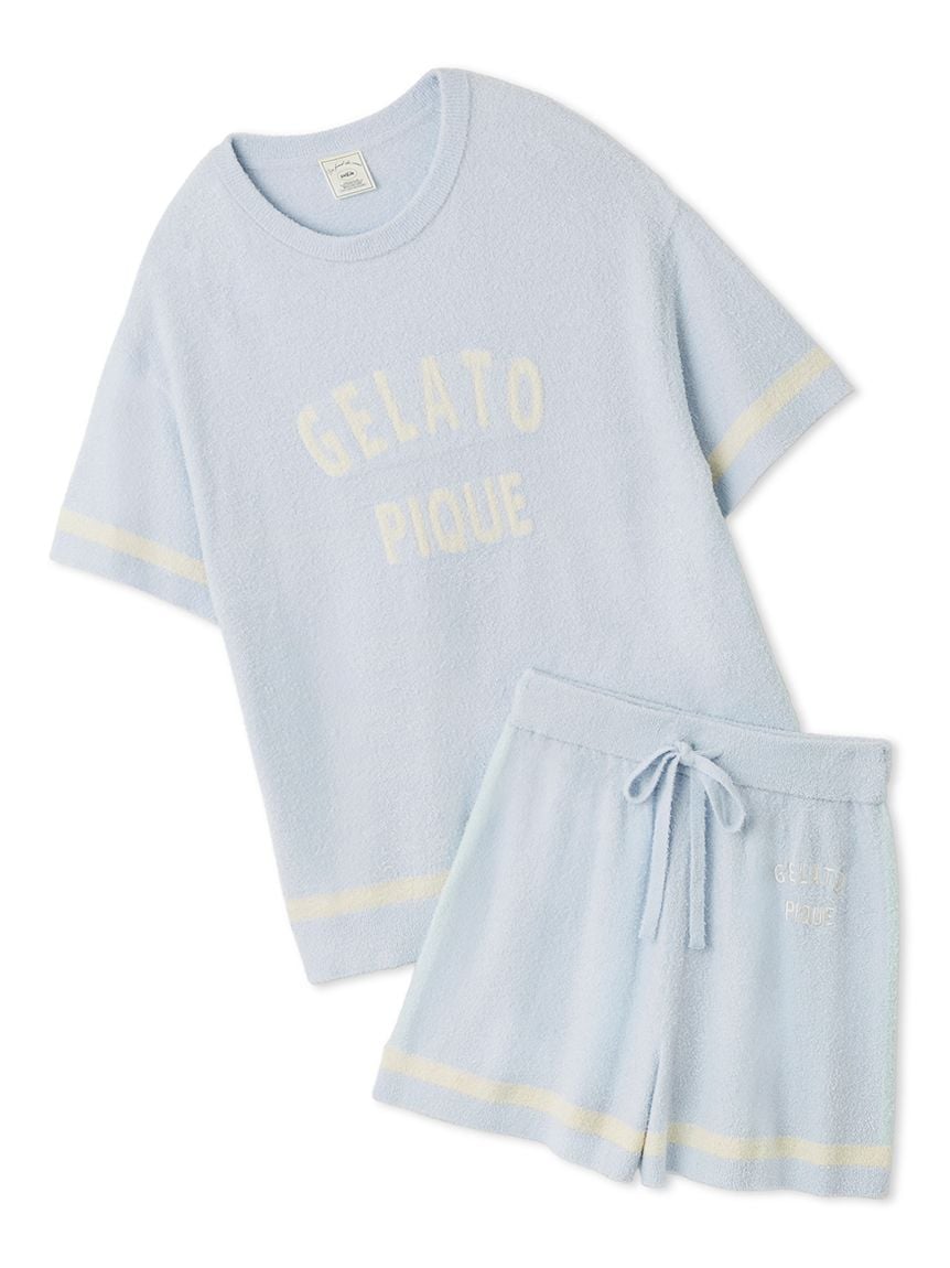 Smoothie Trim Line Short-sleeved Pullover & Shorts Set