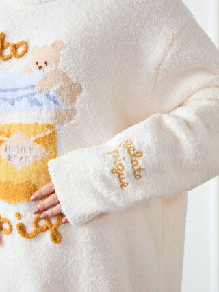 Baby Moco Honey Bear Jacquard Pullover