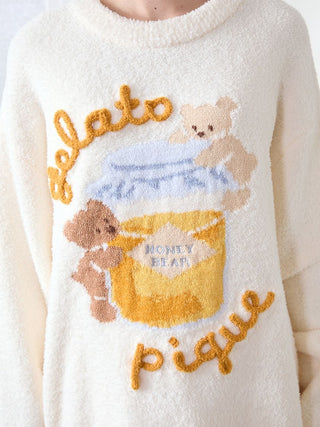 Baby Moco Honey Bear Jacquard Pullover