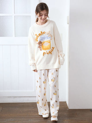 Baby Moco Honey Bear Jacquard Pullover
