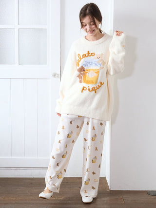 Baby Moco Honey Bear Jacquard Pullover