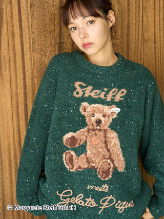 [Steiff] Powder 55PB Jacquard Pullover