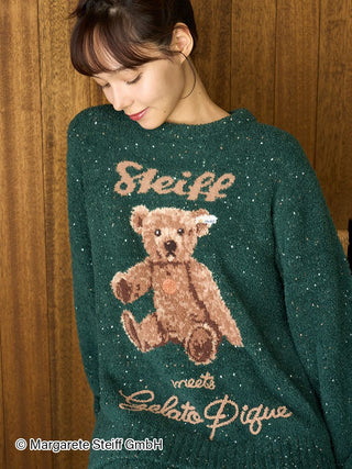 [Steiff] Powder 55PB Jacquard Pullover