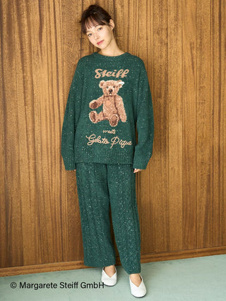 [Steiff] Powder 55PB Jacquard Pullover